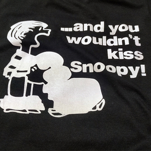 送料無料【チャーリー & ルーシー】...and you wouldn't kiss snoopy! / ブラック★選べる5サイズ/S M L XL 2XL/ヘビーウェイト 5.6オンス