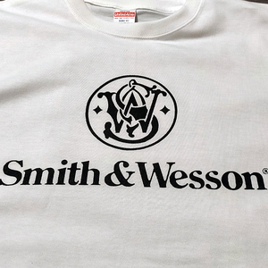 送料無料【S&W】Smith & Wesson / ホワイト★選べる5サイズ/S M L XL 2XL/ヘビーウェイト 5.6オンス