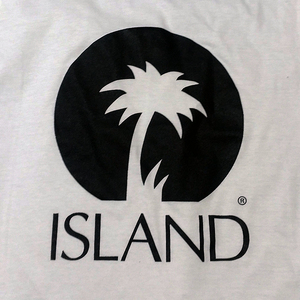 送料込 【ISLAND RECORDS】アイランドレコード / ホワイト★選べる5サイズ/S M L XL 2XL/ヘビーウェイト 5.6オンス