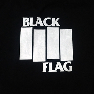 送料無料【Black Flag】ブラック・フラッグ/ブラック★選べる5サイズ/S M L XL 2XL/ヘビーウェイト 5.6オンス