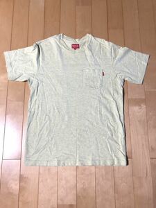 【Supreme】ポケット Tシャツ イエロー S / シュプリーム ポケT ボックスロゴ BOXLOGO BOXロゴ