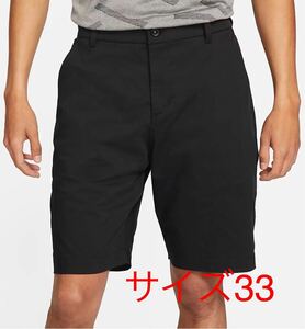 【NIKE】Dri-Fit UV チノ ショートパンツ 33 黒 新品 / ナイキ ゴルフ GOLF SHORT ショーツ ハーフパンツ パンツ