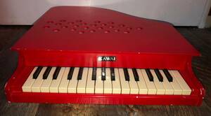 [No.6]KAWAI Mini piano keyboard instruments retro for children present condition goods 