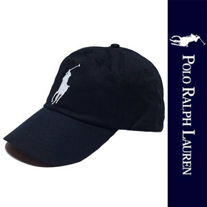 新品 POLO RALPH LAUREN CAP ポロ ラルフローレン キャップ ブラック 帽子 ぼうし ベースボール ビッグポニー メンズ RL 刺繍 正規品