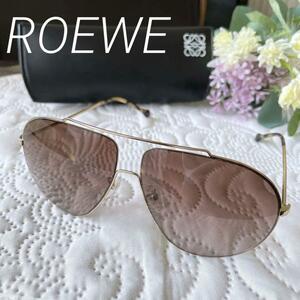 [ limitation 1 point ] super-beauty goods Loewe ROEWE sunglasses Gold tortoise shell lady's box attaching anonymity delivery free shipping 