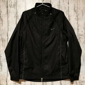 【NIKE GOLF】ナイキゴルフ メンズ 長袖 ウィンドジャケット Lサイズ ブラック Wジップ 2WAY ベスト