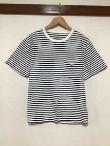 る1192 T・S【TK】 タケオキクチ ボーダー柄 半袖Tシャツ ボーダーTシャツ M ホワイト/ブラック スタンダード