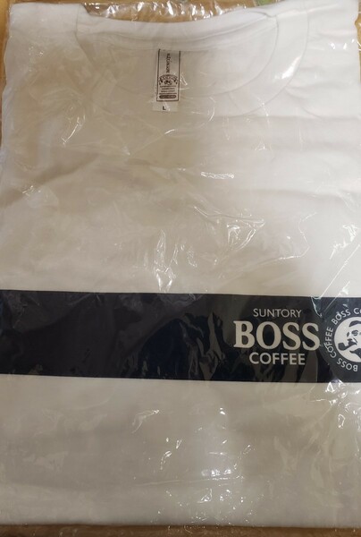 SUNTORY　BOSS Tシャツ　Lサイズ　缶コーヒー　ノベルティー