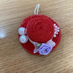 麦わら帽子　ハンドメイド　ペットボトルのふた