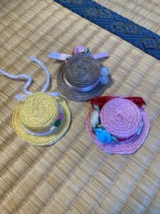 ハンドメイド　麦わら帽子