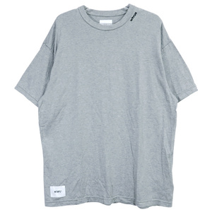 WTAPS ダブルタップス 23SS WTVUA/SS/COTTON 231ATDT-CSM33 ショートスリーブ Tシャツ アッシュグレー カットソー