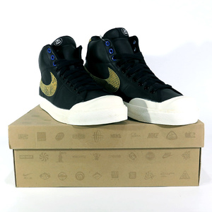 NIKE x STUSSY ALL COURT MID 408577 001 ナイキ ステューシー オール コート ミッド ブラック スニーカー シューズ