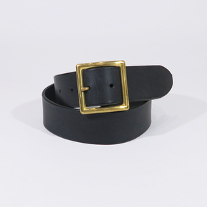 VISVIM 22AW PLAIN BELT DMGD 40MM 0122203003014 ヴィズヴィム ビズビム プレーン ベルト ダメージド ブラック レザー YX