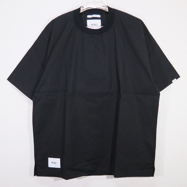 WTAPS ダブルタップス 22SS SMOCK/SS/COTTO.BROADCLOTH 221TQDT-SHM07 スモック ショートスリーブ Tシャツ ブロードクロス ブラック 黒