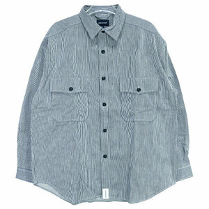 DESCENDANT ディセンダント 23SS MINE LS SHIRT 231BRDS-SHM03 ロングスリーブ シャツ ストライプ 長袖 DCDT