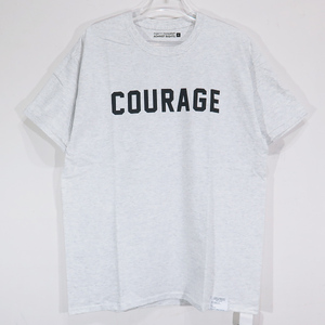 FPAR Tシャツ フォーティーパーセントアゲインストライツ 21SS COURAGE/SS TEE 211NTFP-STM01S ショートスリーブ カットソー 半袖 グレー