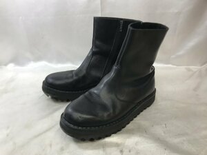 vernacolobe Lunar koro Italy made ENGINEER BOOT VACCHETTA Shark sole side Zip boots size 43 black vibram