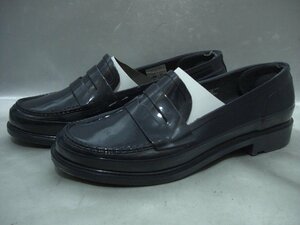 HUNTER ORIGINAL Hunter оригинал pe колено Loafer размер UK5 черный чёрный с коробкой обувь мужской 