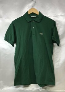 CHEMISE LACOSTE ラコステ L1212 IH-12 ワンポイント刺繍 半袖 ポロシャツ サイズ3 グリーン メンズ