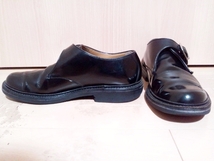 REGAL リーガル モンクストラップ JU16 黒 ブラック ガラスレザー ラウンドトゥ 紳士革靴 ビジネスシューズ 日本製 25cm_画像3