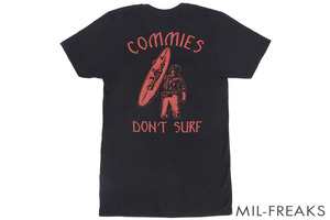 URT *COMMIES DON'T SURF~ T-shirt solid black [US-L ( Japan size L/XL)]