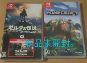 Nintendo Switch ゼルダの伝説 ブレス オブ ザ ワイルド ＋ エキスパンションパス マインクラフト 新品未開封