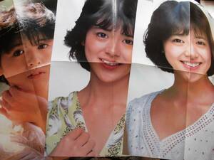 小泉今日子　四つ折りポスター三枚（裏表二枚）撮影篠山紀信　RM20