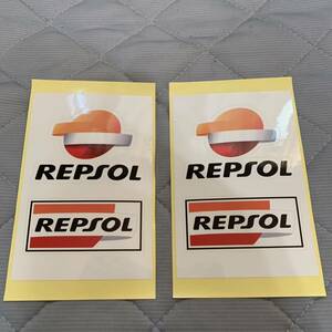 送料無料★レプソル REPSOL ステッカーシール バイク オイルメーカー2枚組