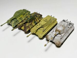 1/144 TAKARA タカラ WTM ワールドタンクミュージアム ドイツ ティーガーⅡ 重戦車 4種