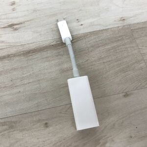 送料185円 Apple 純正 Thunderbolt ギガビットEthernetアダプター Model:A1433[N5579]