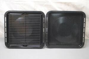 *.589* oven. iron plate 2 sheets net attaching * kitchen articles /35.7×34.2cm/ microwave oven / oven cooking 