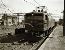 国鉄時代　昭和30年代　EF58 初期型有り　　４枚　高崎駅　データをメール添付で。_画像4
