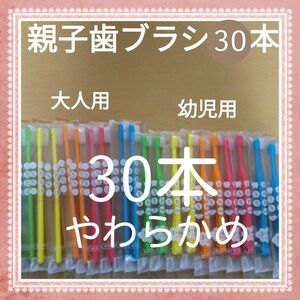 【71】歯科専売　親子歯ブラシ「やわらかめ30本」