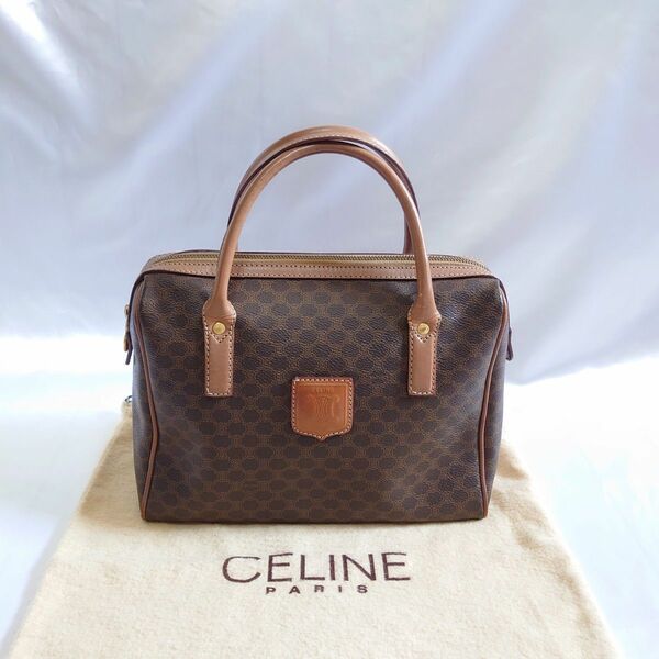 CELINE マカダム柄 ミニハンドバッグ