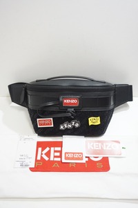 新品 国内正規23SS KENZOケンゾー Jungle Belt Bag Leather ジャングル ベルト バッグ レザー ボディ ショルダー FD55SA227L40 本物 813N▲