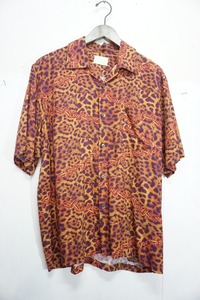 極美品 国内正規19AW Ariesアリーズ アリエス Leopard Chains Hawaiian Shirt Multi半袖シャツ レーヨン FQAR40207 イタリア製 本物817N▲