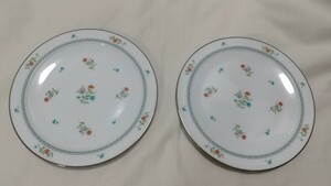 * almost unused Noritake : ivory tea inaBRITTANY floral print plate 21cm2 sheets set 