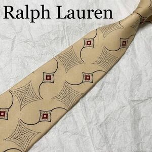 # beautiful goods #Ralph Lauren Ralph Lauren necktie total pattern silk 100% beige 