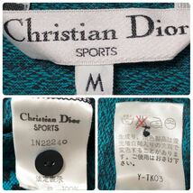 ■新品タグ付き■Christian Dior SPORTS クリスチャンディオール　スウェット　パーカー　フード取り外し可　sizeM 市松模様　チェック_画像8