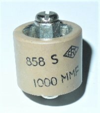 ドアノブ型コンデンサー　1000PF　5KV