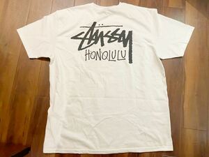 新品　STUSSY HONOLULU ステューシー ホノルル ハワイ限定　ホワイト　 半袖　Tシャツ　白　XL