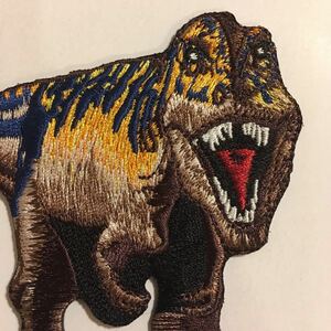 ティラノサウルス ワッペン ジェラシックワールド ジェラシックパーク T-REX C&Dライセンス スティーブン・スピルバーグ 恐竜 ダイナソー