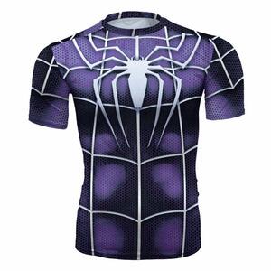 スパイダーマンTシャツ 速乾 スポーツ tシャツ 半袖tシャツ 3D高品質 プリント コンプレッション ジム