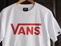 バンズ　VANS OFF THE WALL ビッグロゴ Tシャツ クルーネック スケートボード ストリート WHT/RED　COTTON100％　ヘビーウェイト_画像5