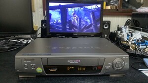 HK1515 Pansonic NV-HG200G SUPER DRIVE VHS ビデオデッキ ビデオカセットレコーダー パナソニック 再生早送り巻き戻しOK 動作品 現状品 