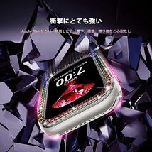 [2個入り]NINKIコンパチブル Apple Watch 用ケース 41mm Apple Watch 8 7 ケース iWatch 41mm PC素材 レインボーダイヤモンド_画像5