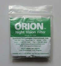 ORION PVS AMBER FILTER Spectrum Technologies International, Ltd. アンバーフィルター 検 pvs-15 pvs-18 nvg L3 itt ナイトビジョン_画像3