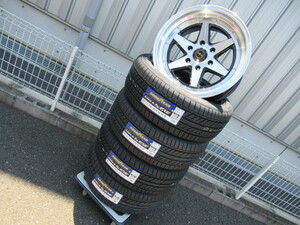 FABULOUS BARONE XR-6 WIDE SERIES 18x9 +25 6-139.7 ブラックポリッシュ GY LS EXE 225/45R18 200系ハイエース オーバーフェンダーサイズ