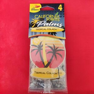 カリフォルニアセンツ エアーフレッシュナー TROPICAL COLADA 4枚パック 芳香剤