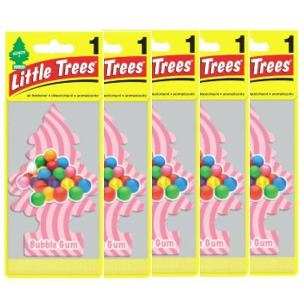Little Tree リトルツリー 釣り下げ式芳香剤 バブル・ガム Bubble Gum 5枚セット USDM 芳香剤